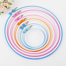 High Quality Cross Adjustable Sewing Tool Plastic Embroidery Cross Stitch Hoop Ring Photo Frame Home Tools 1pcs Random Color 2024 - buy cheap