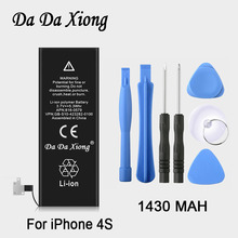 100% marca original dadaxiong 1430mah genuíno li-ion bateria de substituição acessório do telefone móvel para iphone 4S 2024 - compre barato