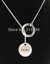 Vintage Silver Infinity Karma Necklaces Pendants Charms Choker Colla For Women Clothing Jewelry Accessories Friendship Gift 2024 - buy cheap