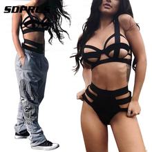 Sexy Lingerie Set Women Sexy Hallow-out Lingerie Babydoll Underwear Bandage Bikini Set S / M / L / XL / XXL / 3XL 2024 - buy cheap