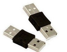 50 шт./лот USB 2,0 A штекер к штекеру Кабельный Шнур адаптер 2024 - купить недорого