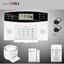 SmartYIBA Remote Control Wireless Wired GSM SMS Home Security Alarm Sysem LCD Display Russian French Spanish Italian Voice 2024 - buy cheap