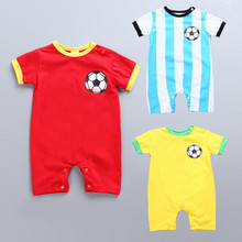 Newborn Baby Summer Rompers Short Sleeve Football Sport Baby Soccer Clothes Cotton Infant Rompers Toddler Jumpsuist 2024 - buy cheap