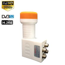 Señal HD Digital a prueba de agua LNBF Universal KU Band QUAD LNB alta ganancia ruido bajo plato de 0,1 dB para receptor de tv satelital de DVB-S2 sks ccam biss key android iptv 2024 - compra barato