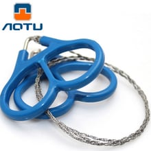 New 10PCS AOTU Outdoor Stainless Steel Wire Saw Scroll Plastic Ring Emergency Ring-shaped Fretsaw Camping Survival Tool Portable 2024 - buy cheap