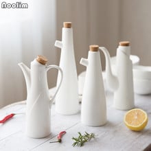 NOOLIM Ceramic Gravy Boats Porcelain Olive Oil Pot Soy Sauce Vinegar Seasoning Can Oil Bottle Kitchen Cooking Tools 2024 - buy cheap