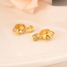 2 пары, круглые серьги-кольца Huggies для маленьких девочек, золотые украшения для детей, Женские Ювелирные изделия Aros в африканском стиле, лучший подарок 2024 - купить недорого
