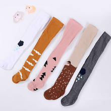 Baby pantyhose explosion models tights baby autumn pantyhose wind children's tights cotton pink tree print pantyhose stockings 2024 - buy cheap