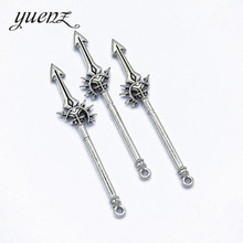 YuenZ 8 pcs Antique Silver color Game animation weapon Charms for diy charms pendant necklace jewelry making M53 2024 - buy cheap