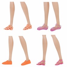 High Quality Fashion Mini Flat Shoes Cute Mixed Style Colorful Casual Sandals Ballet Dance Shoes Accessories For Barbie Doll Toy 2024 - buy cheap