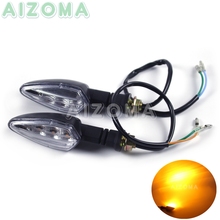 2pcs Motorcycle Amber LED Turn Signal Bright Indicator Light Blinker Mini Flasher Lamp for Kawasaki Suzuki Yamaha Honda 2024 - buy cheap