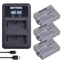 Аккумулятор для фотоаппарата Batmax 3 шт. Φ LPE5 LP E5 + двойное зарядное устройство со светодиодной подсветкой для Canon EOS 450D 500D 1000D Kiss X3 Kiss F Rebel Xsi 2024 - купить недорого