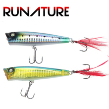 Runature 2pcs/pack Topwwater Popper Fishing Lures 85mm 15g/pc Artificial Lure Hard Bait Fishing Lure Popper Bait Lure 2024 - buy cheap