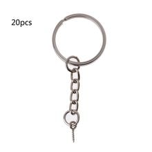 JAVRICK 20Pcs Screw Eye Pin Key Chains With Open Jump Ring Chain Extender Jewelry Making 2024 - buy cheap