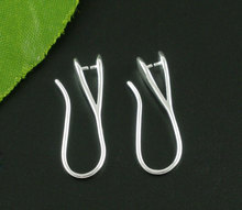 8SEASONS 5 Pairs Silver color Ear Wire Hooks 25x13mm Nickel FREE 2024 - buy cheap