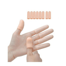 Protetor de dedo do pé em gel silicone macio 4 tamanhos, separador de pele rachada, cuidados com os pés, luva protetora de dedo do pé 2024 - compre barato