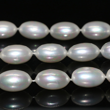 Free shipping natural white shell pearl 12*20mm loose beads jewelry making rice barrel wholesale price jewelry 15inch B2273 2024 - buy cheap