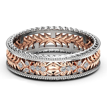 Женское Винтажное кольцо с фианитами, серебро 925 пробы и розовое золото 2024 - купить недорого