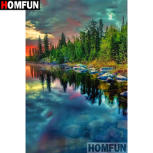 HOMFUN Full Square/Round Drill 5D DIY Diamond Painting "beautiful scenery" 3D Diamond Embroidery Cross Stitch Home Decor A19181 2024 - buy cheap