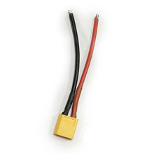 Conector macho xt60, fio de silicone de 10cm, 14awg, cabo modificado de bateria de lítio rc 2024 - compre barato