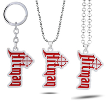 Game Hitman 2 Logo Metal Keychain Pendant Chains Choker Necklace Key Chain Car Keyring Charm Jewelry llaveros 2024 - buy cheap