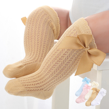 Cute Baby Girls Socks Knee High with Bow Baby Princess Socks for Girl Sweet Baby Socks Long Tube Kids Children Foot Accessories 2024 - buy cheap