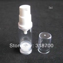 50  x  5ml Empty Refillable  Airless plastic bottle pump cream bottle vacuum lotion bottle cosmetic and packaging 2024 - buy cheap