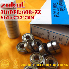 ZOKOL 608 ZZ 2RS RS подшипник 608ZZ 608RS P5Z4 Z1 ABEC5 миниатюрный 608-ZZ радиальный шарикоподшипник Спиннер подшипник 8*22*7 мм 2024 - купить недорого