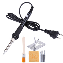 60W Electric Soldering Iron Kits Fer a Souder Adjustable Temperature Solder Iron Soldering Tools Welding Gun 110V/220V 2024 - buy cheap