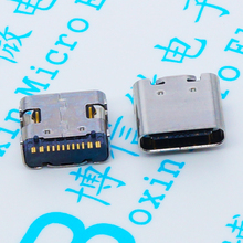 10 шт., разъем Micro USB-3.1 SMD 16P type-c 2024 - купить недорого