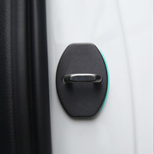 Высококачественная Пряжка дверного замка, декоративный чехол для Volkswagen Audi Skoda, автомобильные аксессуары 2024 - купить недорого