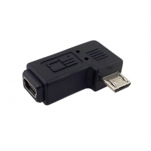 90 градусов угловая мини USB мама к MICRO USB папа данных sypc адаптер питания Разъем адаптер 2024 - купить недорого