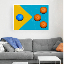 Cozinha moderna decoração da sala de pintura da lona colorido laranja frutas posters e cópias a4 arte da parede imagem para sala estar sem moldura 2024 - compre barato