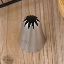 #C10 Large Size Piping Nozzle Cake Cream Decoration Stainless Steel Icing Tips Cupcake Pastry Tools 10 Teeth Close Star 2024 - buy cheap