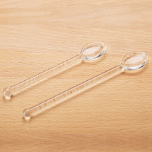 Cuchara de café de vidrio transparente con mango largo, accesorios de cocina, cuchara de té, 1 Uds. 2024 - compra barato