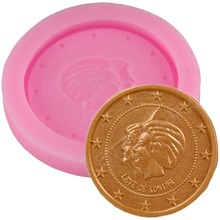 Coin Silicone Mold Cake Chocolate Mold Wedding Cake Decorating Tools Fondant Sugarcraft Cake Mold 2024 - buy cheap