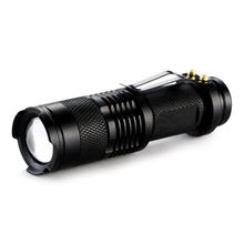 Mini linterna antorcha 2000LM Q5 LED linterna antorcha AA/14500 ajustable Zoom lámpara de antorcha de enfoque linterna impermeable 2024 - compra barato