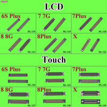 cltgxdd 1X LCD Display Touch Screen Flex Cable FPC Plug Connector On Mother Board Mainboard For iPhone 6S 6SP 7 8 Plus X 2024 - buy cheap