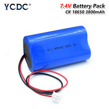 YCDC 7,2 В/7,4 В 18650 литиевая батарея 3800 ма перезаряжаемая аккумуляторная батарея мегафон Защитная плата для динамика с XH разъемом 2024 - купить недорого