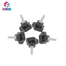 5 pcs M8 Puxadores 40mm Cabeça do Parafuso no Tipo De Aperto Fio Substituição Botão Estrela de 15/20/25 /30/35/40/50/60/70mm Comprimento Aperto Apertos 2024 - compre barato