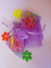 Bolsa de organização púrpura com cordão para joias, 17*23cm, 100 peças, sacos pequenos de fio transparente para chá/presente/alimentos 2024 - compre barato