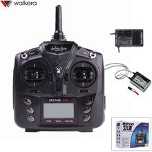Walkera-transmisor de Radio Control con receptor RX601/RX701, DEVO 7E, 2,4G, 7CH, DSSS, para helicóptero, avión, modelo 2 2024 - compra barato