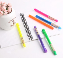 Marcador texto-caneta fluorescente de 6 cores, para leitura, material de escritório e papelaria 2024 - compre barato