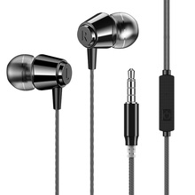 Auriculares deportivos en el oído, auriculares estéreo HiFi con sonido de graves con micrófono para xiaomi, iPhone, Samsung, auriculares para teléfono móvil, auriculares MP3 2024 - compra barato