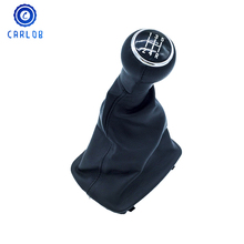 CARLOB Black 5 Speed Manual Car Shift Gear Knob Lever Gaiter Boot Cover for Audi A6 C5 1997-2001 A4 B5 1998-2000 A8 D2 1996-2003 2024 - buy cheap