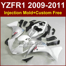 Новые белые Обтекатели для мотоциклов YAMAHA, литьевая форма YZF R1 09 10 11 12 R1, детали кузова YZF1000 YZFR1 2009 2010 2011 + 7 подарков 2024 - купить недорого