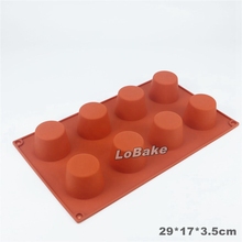 8 cavities cylinder shape molde silicone chocolate fondant pudding jelly candy patisserie decoration tools 2024 - buy cheap