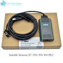 USB-MPI DP PPI Siemens S7-200/300/400 PLC Programming Cable USB A2 6GK1 571-0BA00-0AA0 PC Adapter for S7 System copper wire 2024 - купить недорого