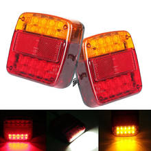 Marlaa 26LEDS Car Truck LED Rear Tail Light Warning Lights Rear Lamps Waterproof Tailight Parts for Trailer Caravans DC 12V 2024 - buy cheap