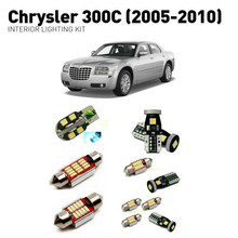 Светодиодные интерьерные лампы для Chrysler 300c 2005-2010 12 шт. светодиодные лампы для автомобилей комплект освещения автомобильные лампы Canbus 2024 - купить недорого